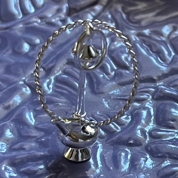 Jet Set Candy Hookah Charm 925 Sterling Silver - Picture 5 of 9